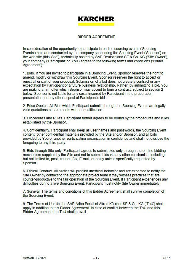 Bidder Agreement Ariba_en_de Bidder Agreement Ariba_en_de