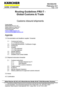 Routing Guidelines Inbound