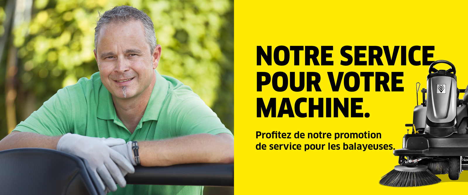 Promotion de service pour balayeuses Promotion de service pour balayeuses