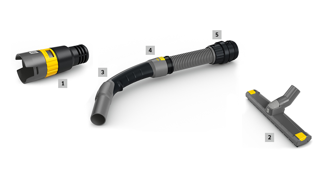 Overview of accessories features of a Kärcher wet and dry vacuum cleaner Overview of accessories features of a Kärcher wet and dry vacuum cleaner
