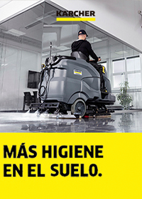 Desinfección por pulverización con fregadoras y fregadoras-aspiradoras de Kärcher 