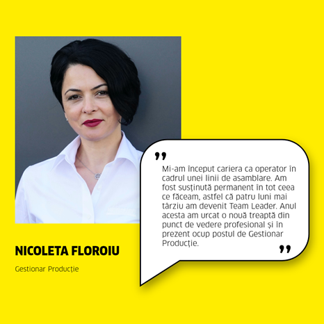 Nicoleta Floroiu – Gestionar Producție Nicoleta Floroiu – Gestionar Producție
