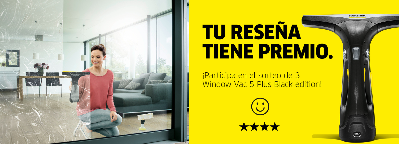 Sorteo producto al escribir una reseña de producto Sorteo producto Kärcher al escribir una reseña de producto Kärcher