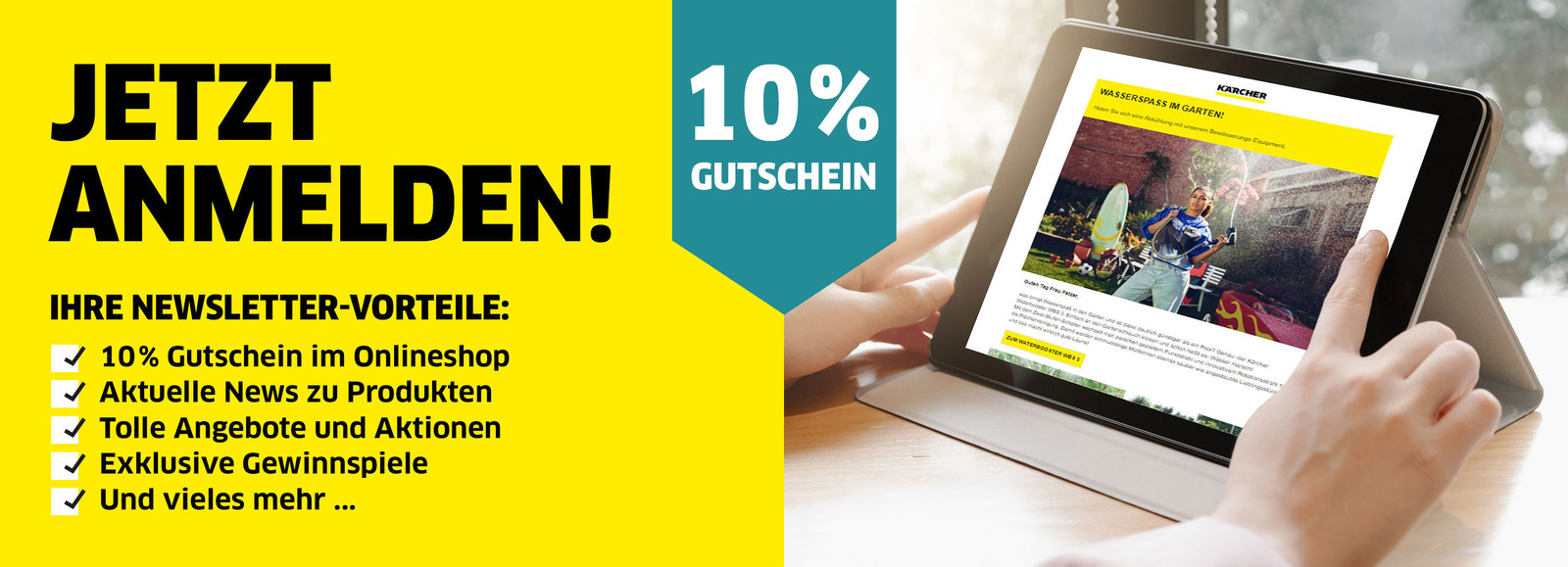 Anmeldung zum Kärcher Newsletter Anmeldung zum Kärcher Newsletter