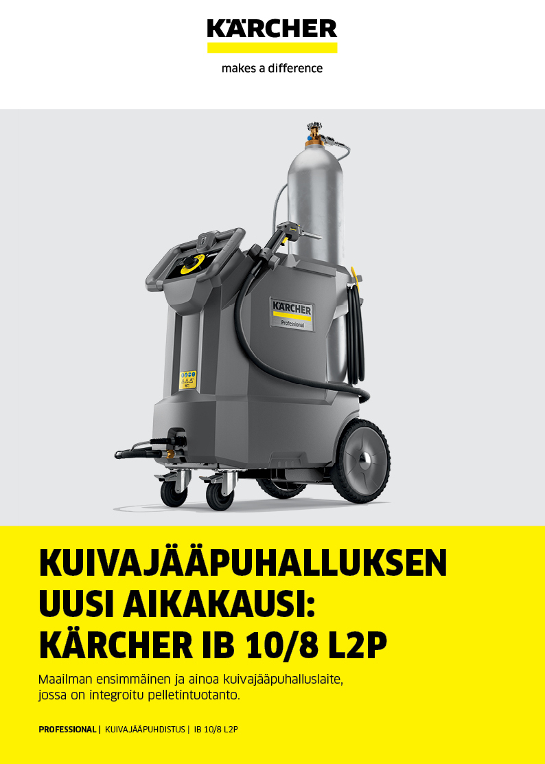 Kuivajääpuhalluksen uusi aikakausi: Kärcher IB 10/8 L2P