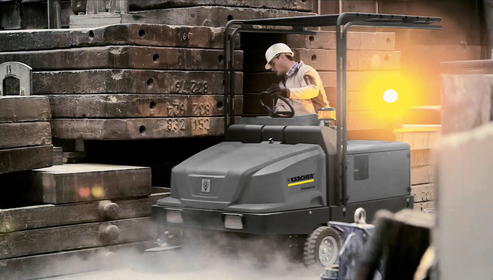 Kehrmaschine KM 130 Demo Team live