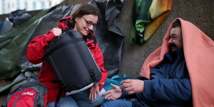 Judith Hartweger, Caritas Leiterin Betreuungszentrum Gruft