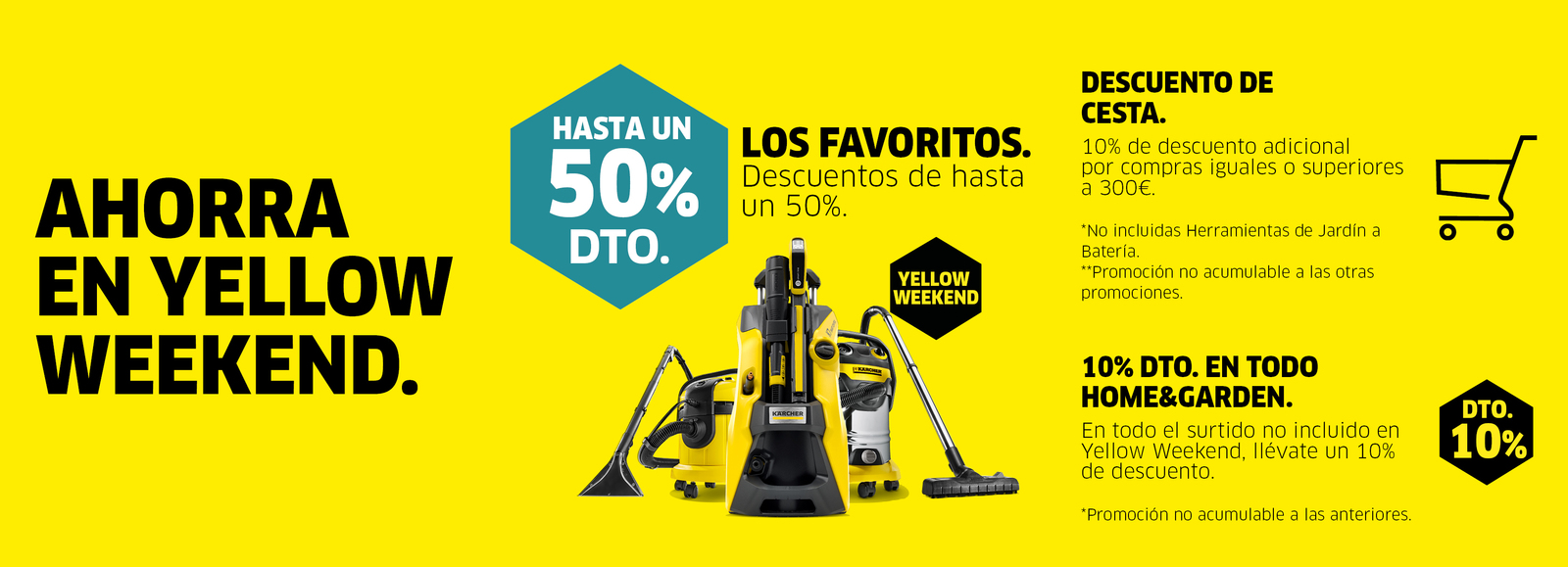 Promociones Yellow Weekend 2021 Kärcher Campaña Yellow Weekend 2021