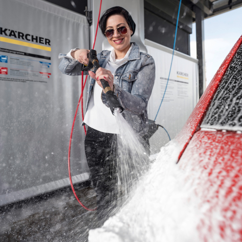 Mousse haute performance dans la station de lavage
