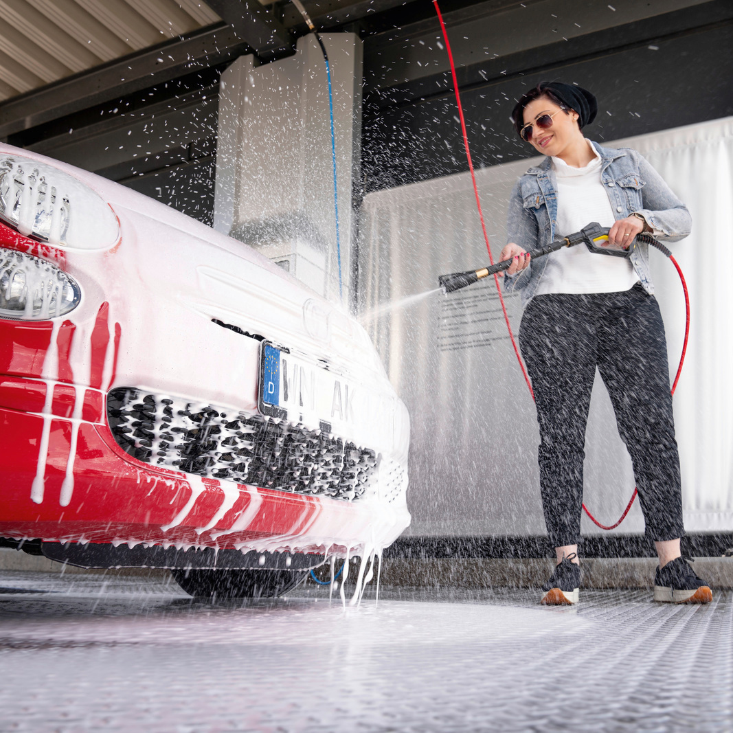 Mousse haute performance Kärcher en application pour les stations de lavage
