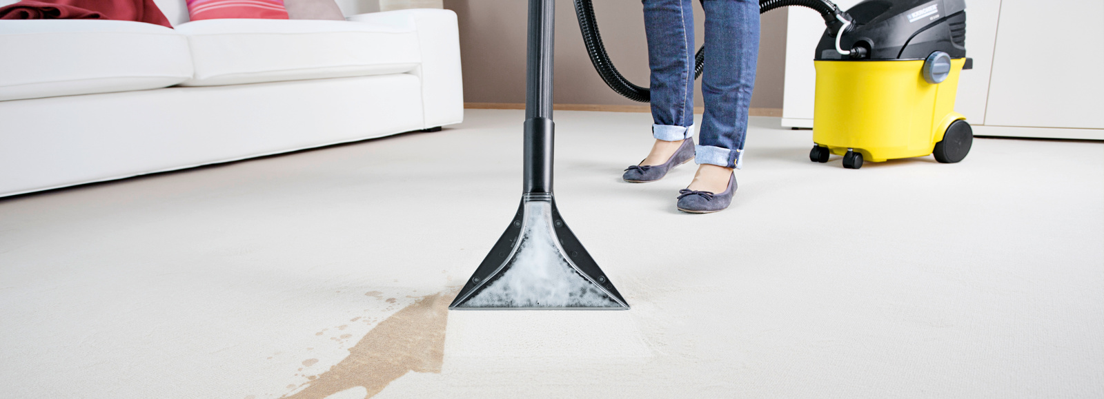 Công nghệ đầu phun từ Kärcher giúp thời gian khô nhanh hơn 50% đối với các bề mặt đã làm sạch. Công nghệ đầu phun từ Kärcher giúp thời gian khô nhanh hơn 50% đối với các bề mặt đã làm sạch.