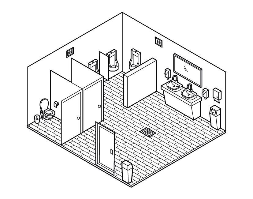 Staff washrooms and customer toilets Staff washrooms and customer toilets