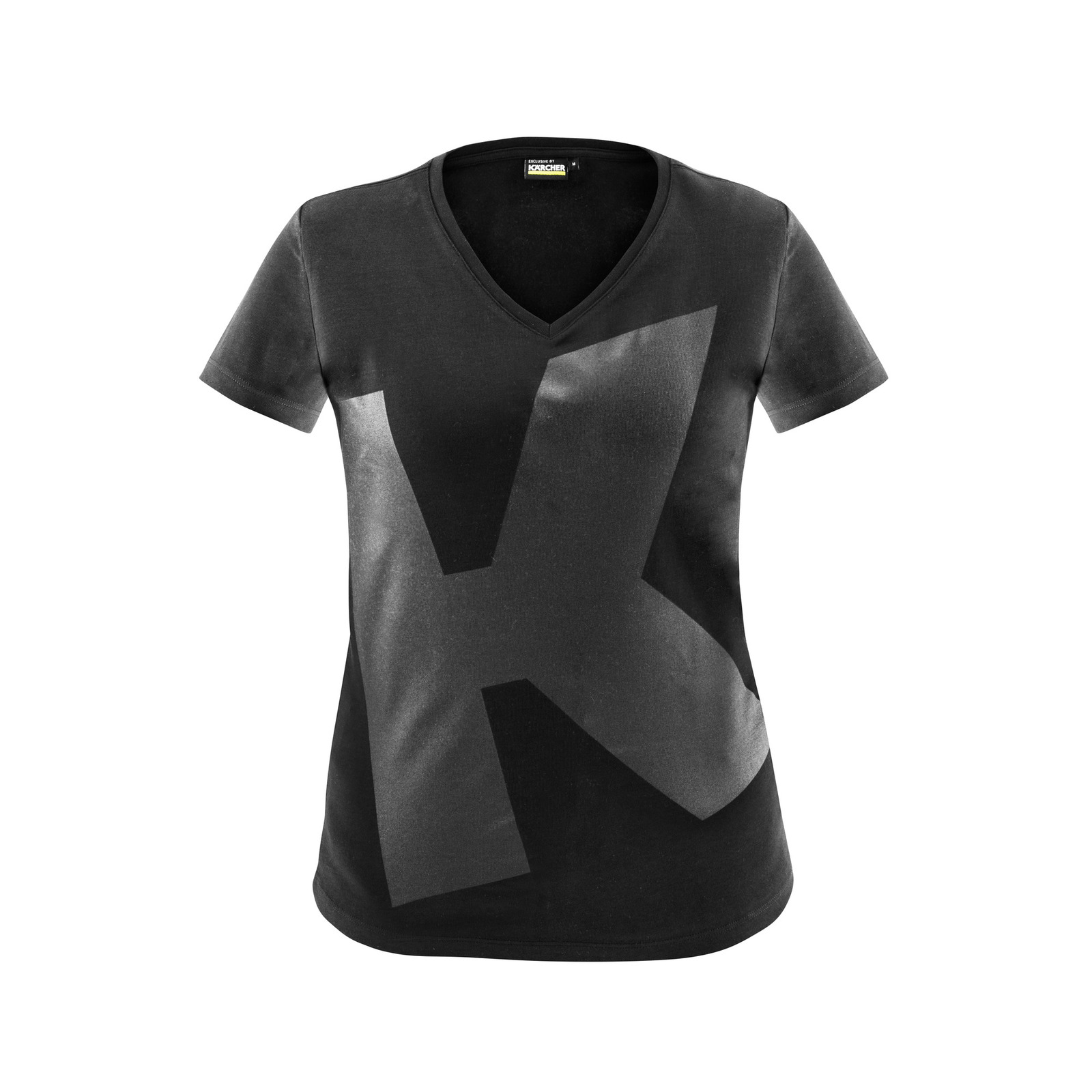 T-shirt Femme Noir Col V en 100% Coton Bio - Trinité - Terre Tissée