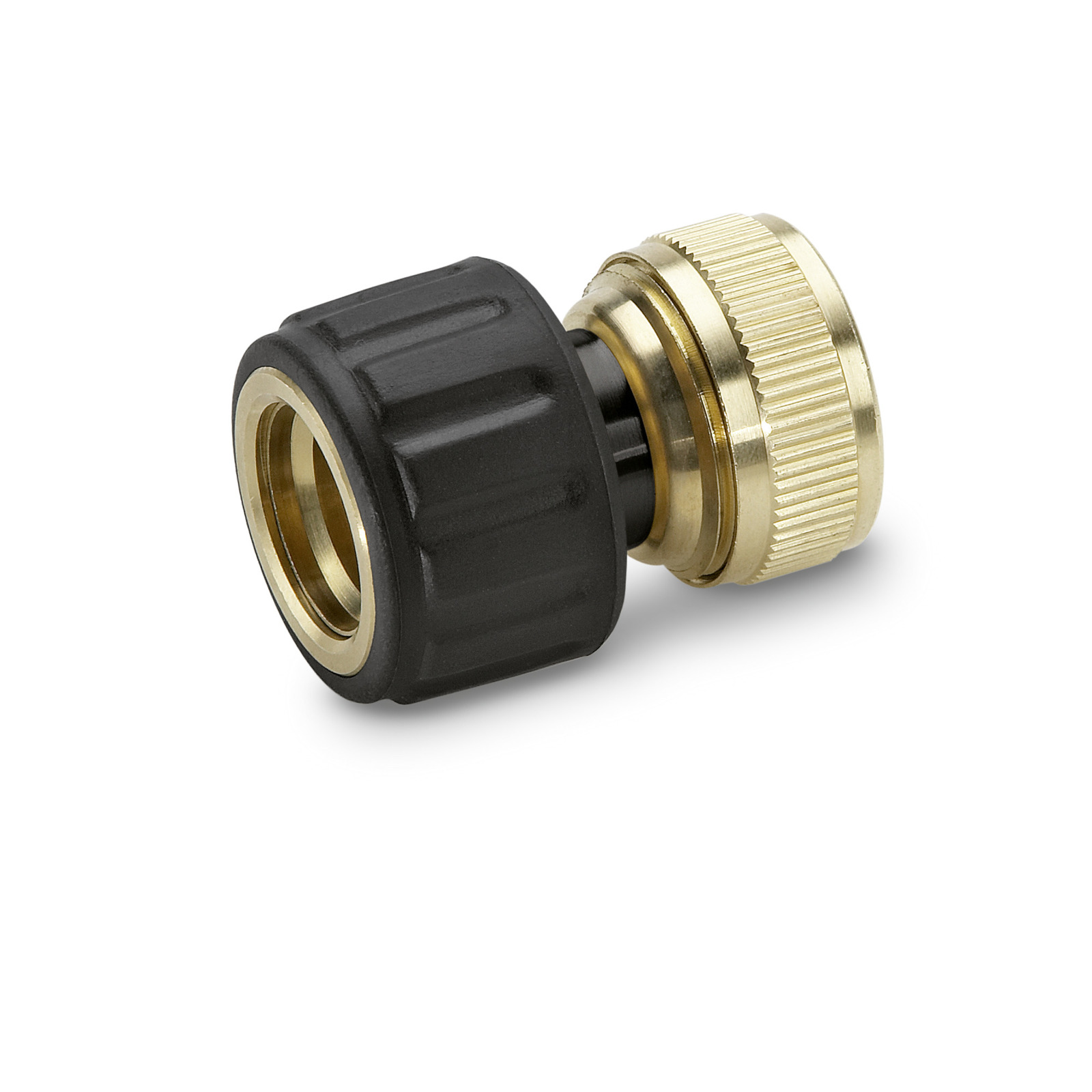 Brass Hose Connector 1 2 And 5 8 With Aqua Stop Karcher International