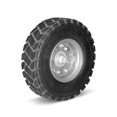 Roues anticrevaison (jeu), bandage en caoutchouc plein