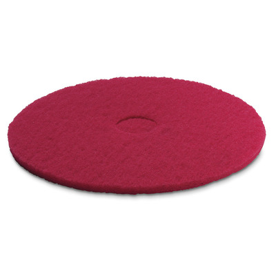Pad, moyennement souple, rouge, 356 mm