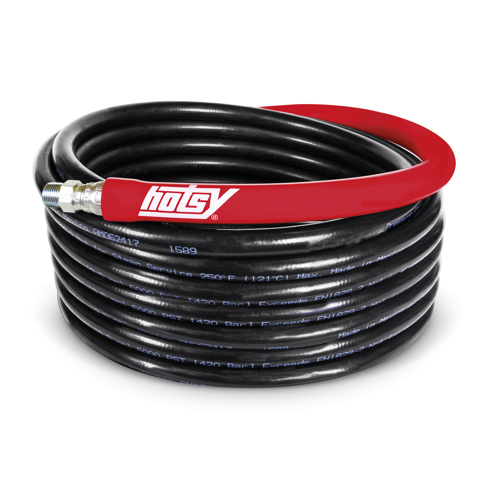 6000 PSI 50 FT 2 Wire Braid Pressure Washer Hose 50' w/o Couplers Hot Water 